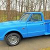 Blue Truck 1967 Chevy Stepside Diamond Paintings