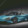 Blue Mclaren Car Diamond Paintings