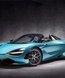 Blue Mclaren Car Diamond Paintings