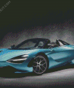 Blue Mclaren Car Diamond Paintings