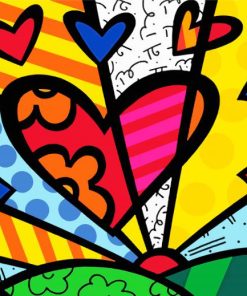 Britto Hearts Diamond Paintings