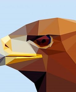 Brown Eagle Head Abstract Diamond Paintings