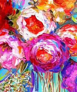 Colorful Abstract Flower Diamond Paintings