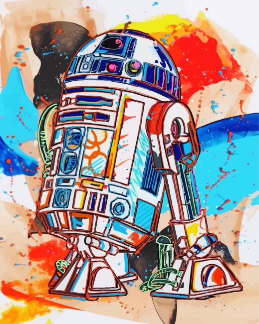 Colorful R2d2 Diamond Paintings