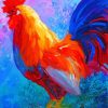 Colorful Rooster Art Diamond Paintings