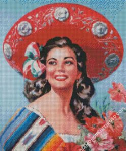 Cool Beautiful Mexican Lady Diamond Paintings