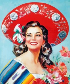 Cool Beautiful Mexican Lady Diamond Paintings