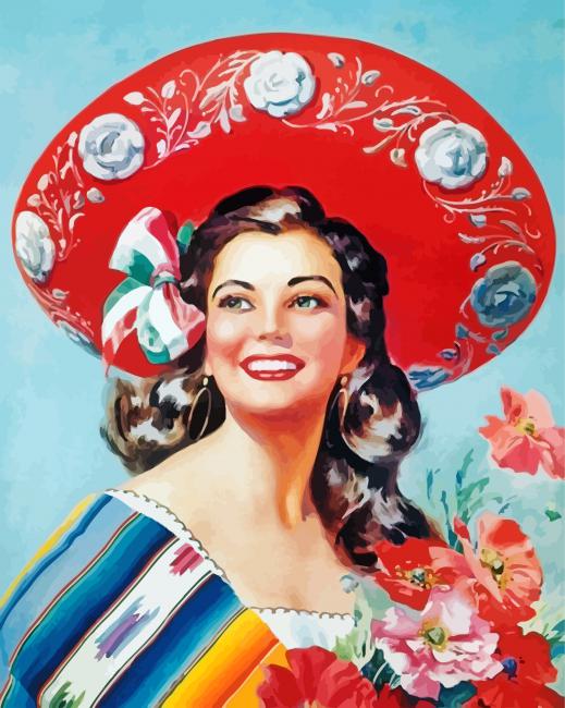 Cool Beautiful Mexican Lady Diamond Paintings