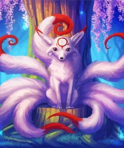 Cute Nine Tail Fox Diamond Paintings