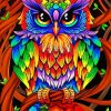 Cute Abstract Owl Diamond Paintings