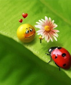 Cute Ladybeetle Diamond Paintings