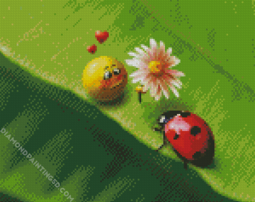 Cute Ladybeetle Diamond Paintings