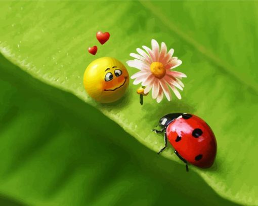 Cute Ladybeetle Diamond Paintings