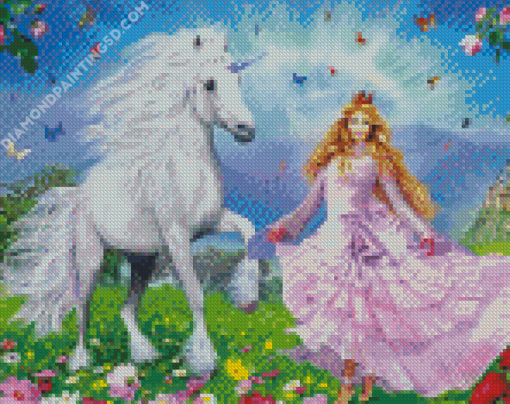 Disney Princess And Unicorn Diamond Paintings