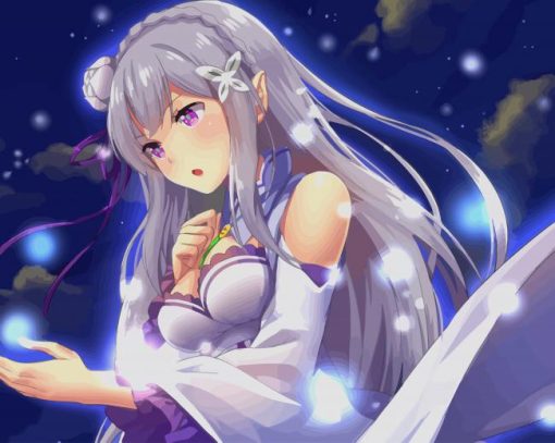 Emilia Re Zero Diamond Paintings