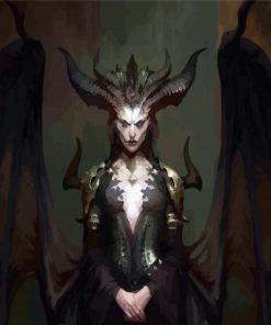 Female Devil Lillith Diamond Paintings