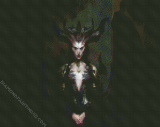 Female Devil Lillith Diamond Paintings