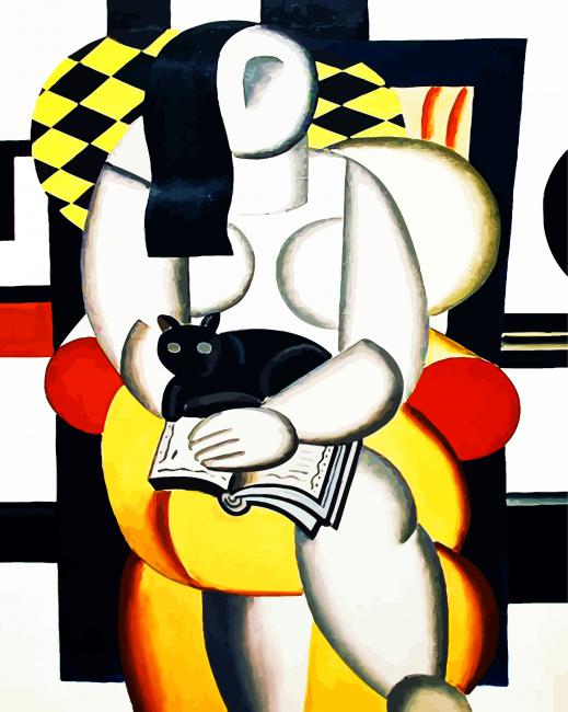 Fernard Leger Woman With A Cat Diamond Paintings