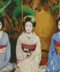 Geisha Japanese Ladies Diamond Paintings