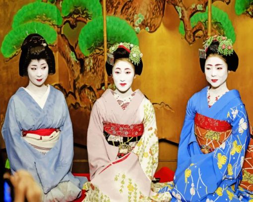 Geisha Japanese Ladies Diamond Paintings