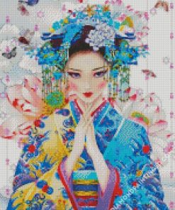 Geisha Woman Diamond Paintings