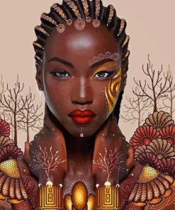 Gorgeous Black Lady Diamond Paintings