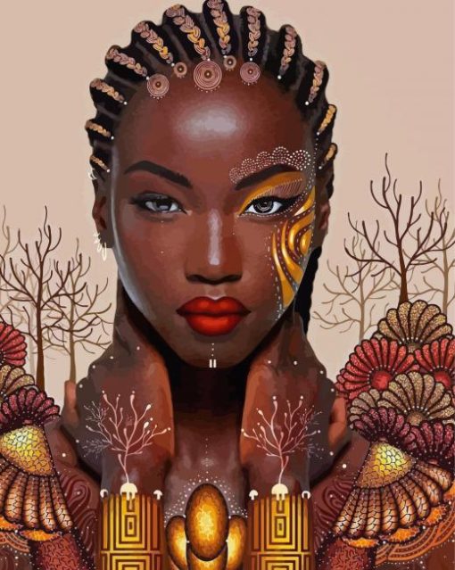 Gorgeous Black Lady Diamond Paintings