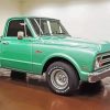 Green Truck 1967 Chevy Stepside Diamond Paintings