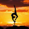 Gymnastic Contortionist Silhouette Diamond Paintings