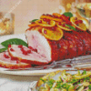 Ham With Pomegranate And Orange Diamond Paintings