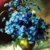 Isaac Levitan Cornflowers Diamond Paintings