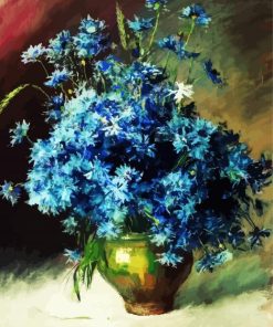 Isaac Levitan Cornflowers Diamond Paintings