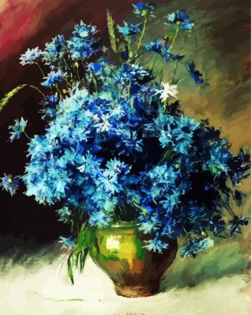 Isaac Levitan Cornflowers Diamond Paintings