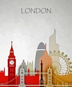 London Skylinne Poster Diamond Paintings