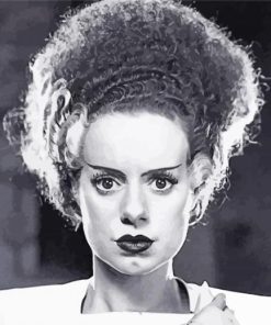 Monochrome Bride Of Frankenstein Diamond Paintings