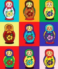 Nesting Doll Illustration Diamond Paintings