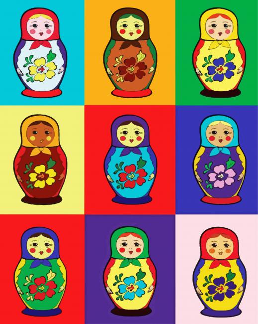 Nesting Doll Illustration Diamond Paintings