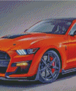 Orange Ford Shelby Cobra Diamond Paintings