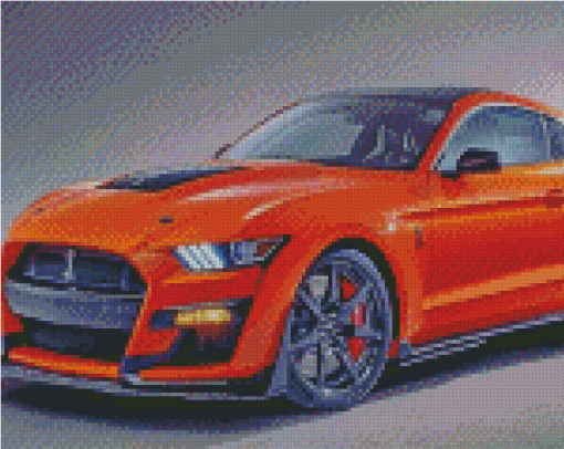 Orange Ford Shelby Cobra Diamond Paintings