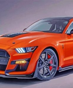 Orange Ford Shelby Cobra Diamond Paintings