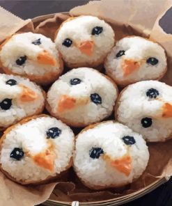 Owl Rice Balls Diamond Paintings