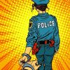 Police Woman Pop Art Diamond Paintings