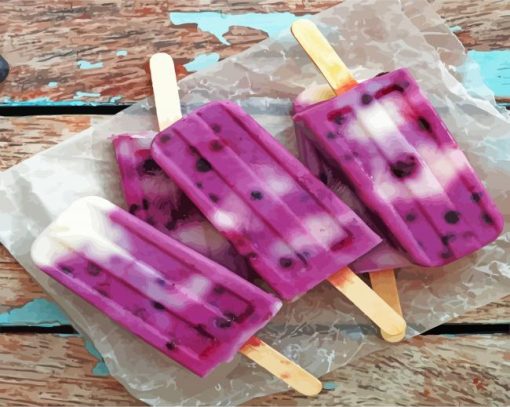 Purple Ice Lollipops Diamond Paintings