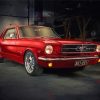 Red 64 Ford Mustang Diamond Paintings