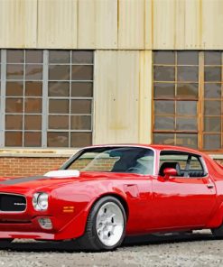 Red Trans Am Car Diamond Paintings