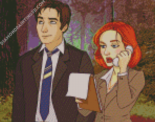 Scully And Mulder Art Diamond Paintings