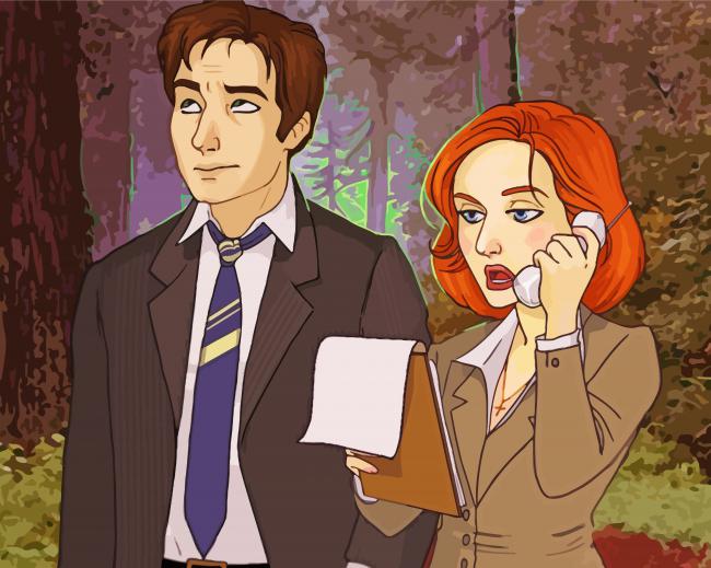 Scully And Mulder Art Diamond Paintings