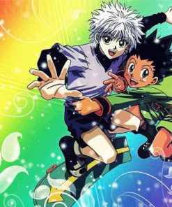 Skateboarding Gon Killua Diamond Paintings