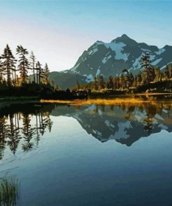 Sunrise Mt Baker Diamond Painting