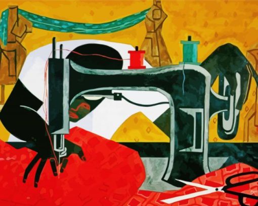 The Seamstress By Jacob Lawrence Diamond Paintings